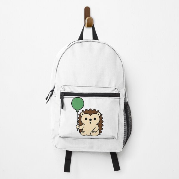 Item preview, Surprised Hedgehog with Green Balloon – Fun Cute Animal designed and sold by Confuzz1ed.