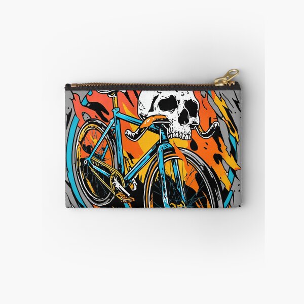 Item preview, FIXIE VIBE – Skeleton Fixed Gear Rider | Punk Skate Cycling Art designed and sold by Absyntart.