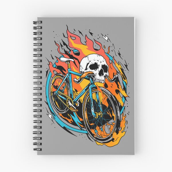 Item preview, VIBRA FIXIE – Ciclista de piñón fijo esqueleto | Arte ciclista punk skate designed and sold by Absyntart.