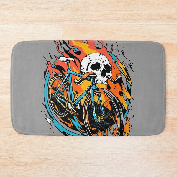 Item preview, FIXIE VIBE – Skeleton Fixed Gear Rider | Punk Skate Cycling Art designed and sold by Absyntart.