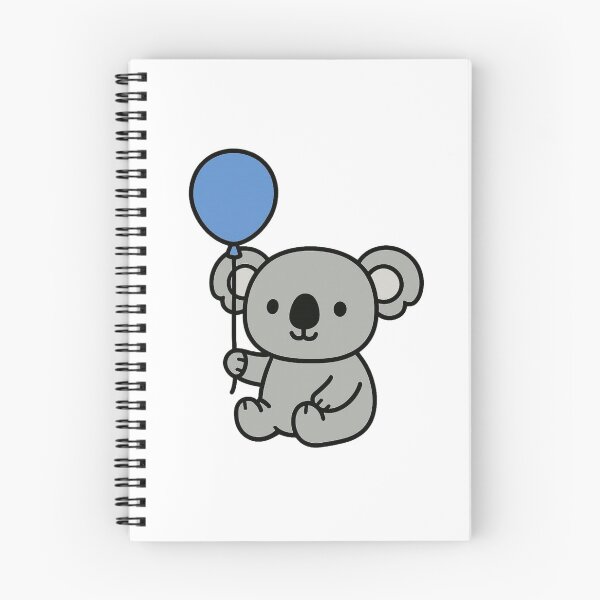 Item preview, Relaxed Koala with Blue Balloon – Adorable Cartoon Animal designed and sold by Confuzz1ed.