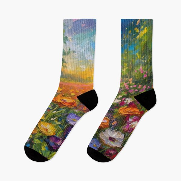 Item preview, Gorgeous impressionist flowers in a field designed and sold by Photopat.