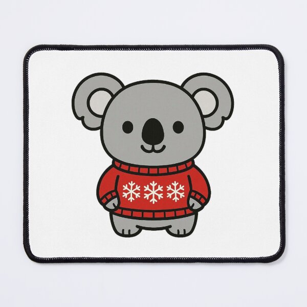 Item preview, Koala in Snowflake Jumper – Adorable Christmas Design designed and sold by Confuzz1ed.