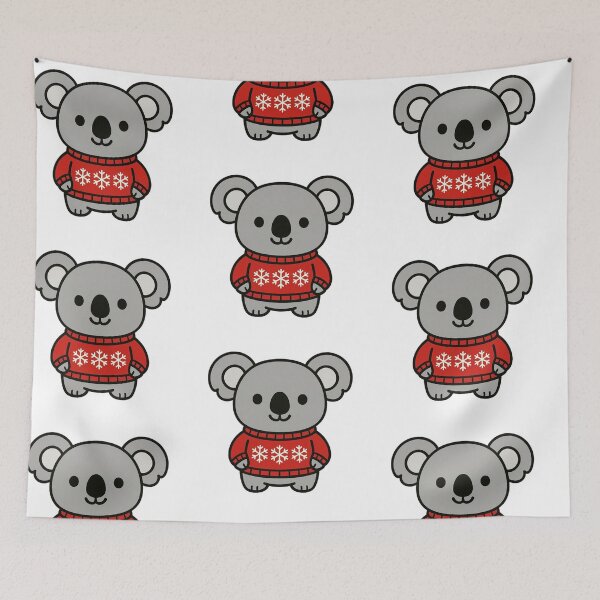 Item preview, Koala in Snowflake Jumper – Adorable Christmas Design designed and sold by Confuzz1ed.