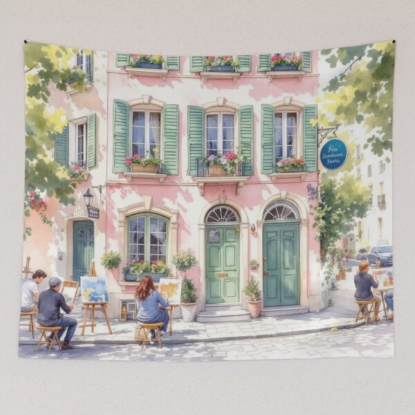 Item preview, The Pink House (Montmartre) designed and sold by jefboutique6150.