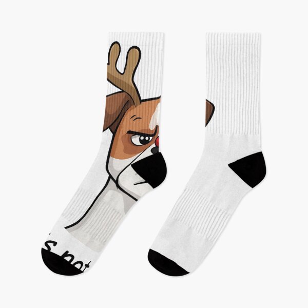 Item preview, Grumpy Jack Russell Reindeer – Funny Xmas Dog designed and sold by eslovable.
