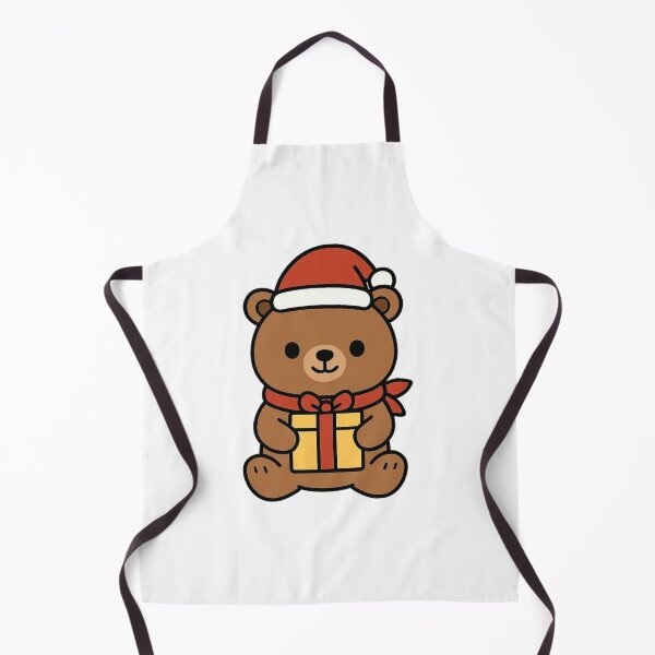 Item preview, Santa Bear with Red Scarf and Gift – Classic Christmas Animal designed and sold by Confuzz1ed.