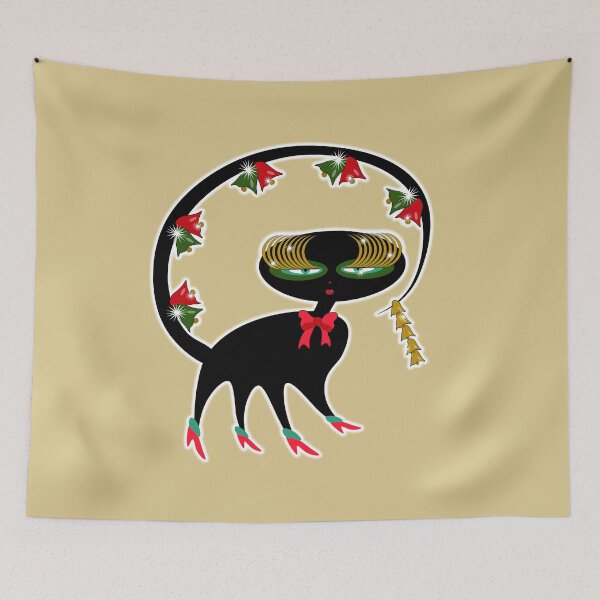 Item preview, Kitty Wearing Christmas Bells designed and sold by WandaRichards.