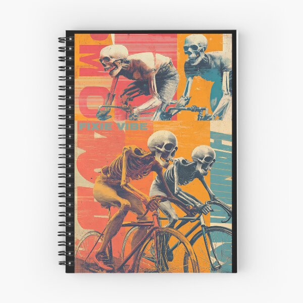 Item preview, FIXIE VIBE – Skeleton Fixed Gear Rider | Punk Skate Cycling Art designed and sold by Absyntart.
