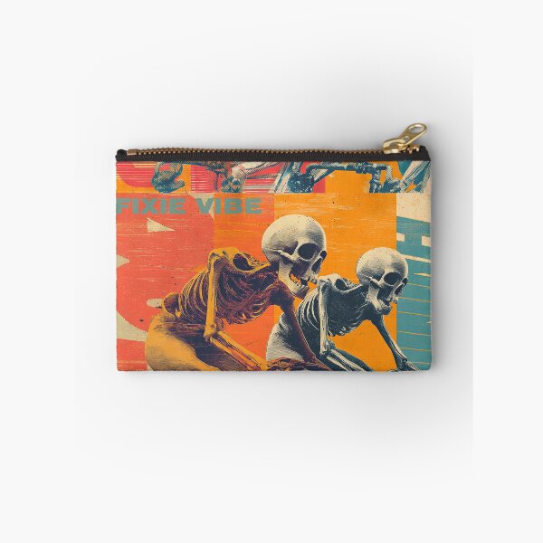 Item preview, FIXIE VIBE – Skeleton Fixed Gear Rider | Punk Skate Cycling Art designed and sold by Absyntart.