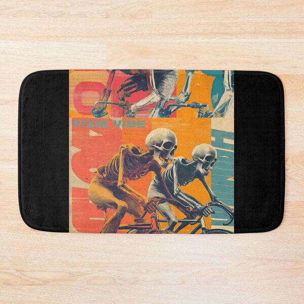 Item preview, FIXIE VIBE – Skeleton Fixed Gear Rider | Punk Skate Cycling Art designed and sold by Absyntart.