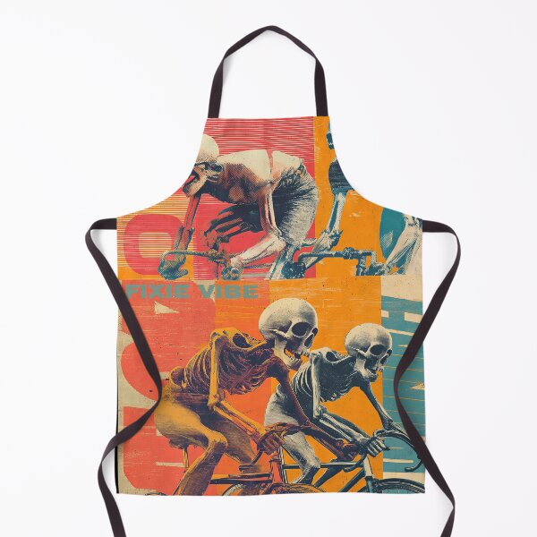 Item preview, FIXIE VIBE – Skeleton Fixed Gear Rider | Punk Skate Cycling Art designed and sold by Absyntart.