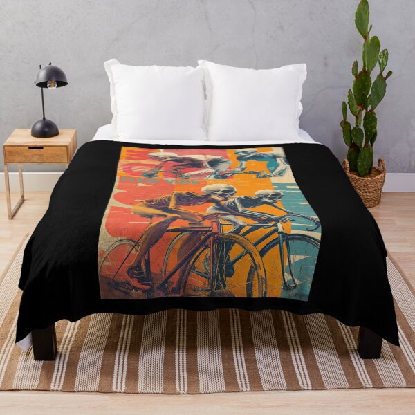 Item preview, FIXIE VIBE – Skeleton Fixed Gear Rider | Punk Skate Cycling Art designed and sold by Absyntart.