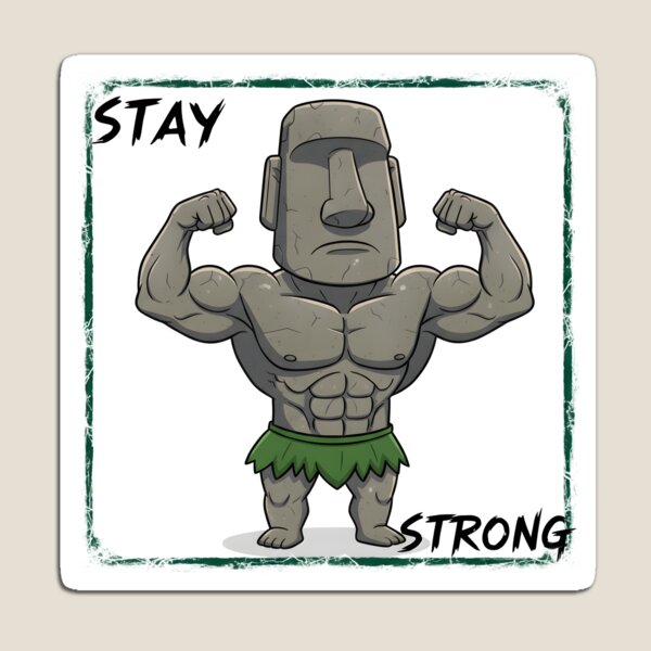 Item preview, Moai Strenght designed and sold by Stoic-Shop.