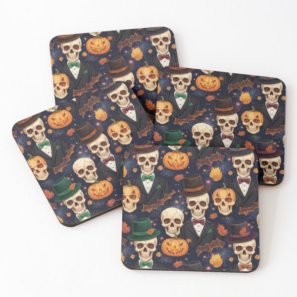 Item preview, Dapper Skull Gentleman Halloween Art designed and sold by designwiss.