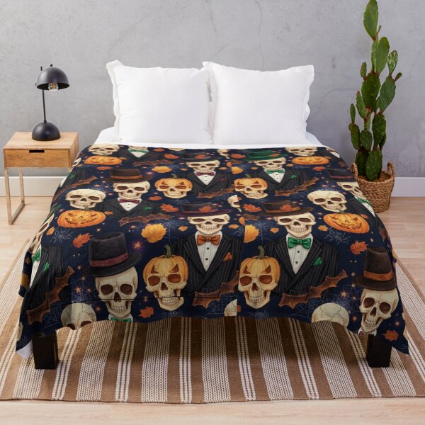 Item preview, Dapper Skull Gentleman Halloween Art designed and sold by designwiss.