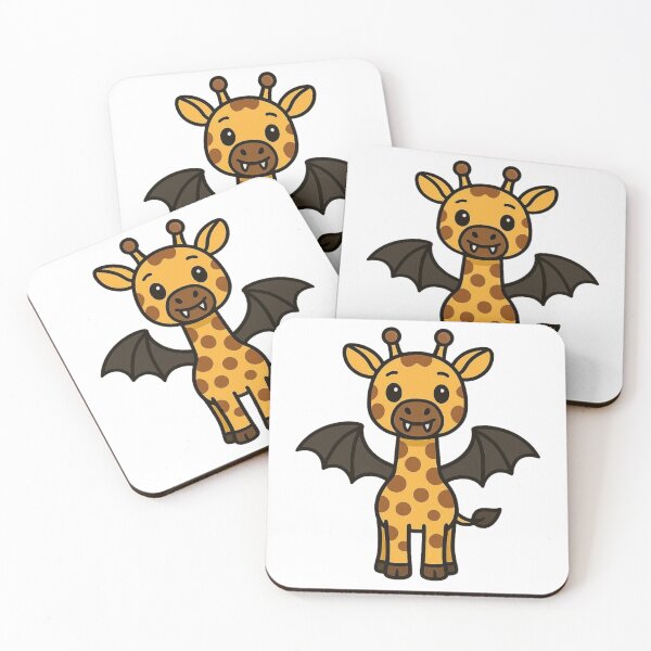 Item preview, Vampire Giraffe with Bat Wings – Funny Halloween Animal designed and sold by Confuzz1ed.