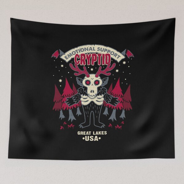 Item preview, Emotional Support Cryptid - Funny Dark Humor Wendigo designed and sold by Nemons.
