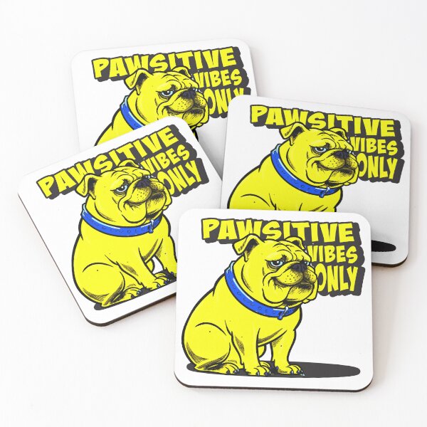 Item preview, Pawsitive Vibes Only  text spreading positive energy designed and sold by Tong4130.