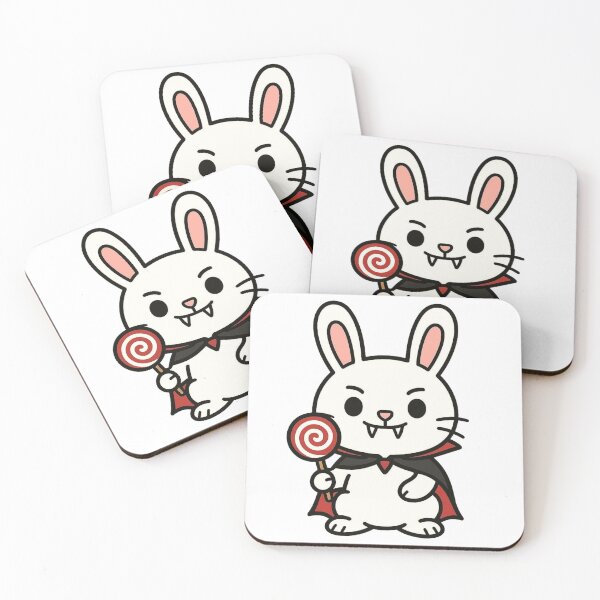 Item preview, Vampire Bunny with Lollipop – Cute Halloween Creature designed and sold by Confuzz1ed.