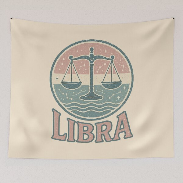 Item preview, Vintage Libra Zodiac Design – Retro Scales Astrology Art designed and sold by Grav1n.