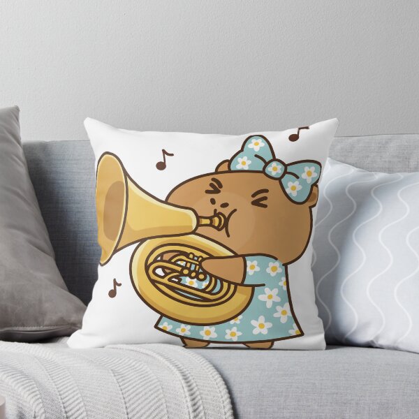 Item preview, Cute Capybara Playing Tuba designed and sold by holywarter.
