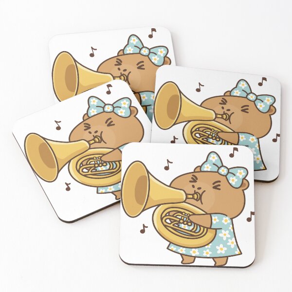 Item preview, Cute Capybara Playing Tuba designed and sold by holywarter.