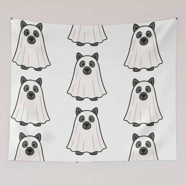Item preview, Ghost Wolf – Playful Halloween Animal Design designed and sold by Confuzz1ed.