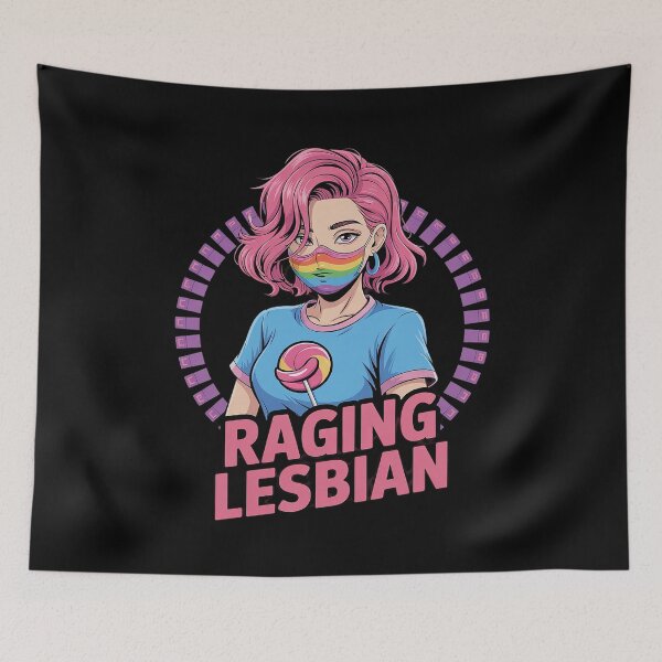 Item preview, Raging Lesbian  designed and sold by BeetleMalon.
