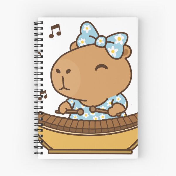 Item preview, Cute Capybara Playing Ranad ek musical instrument designed and sold by holywarter.
