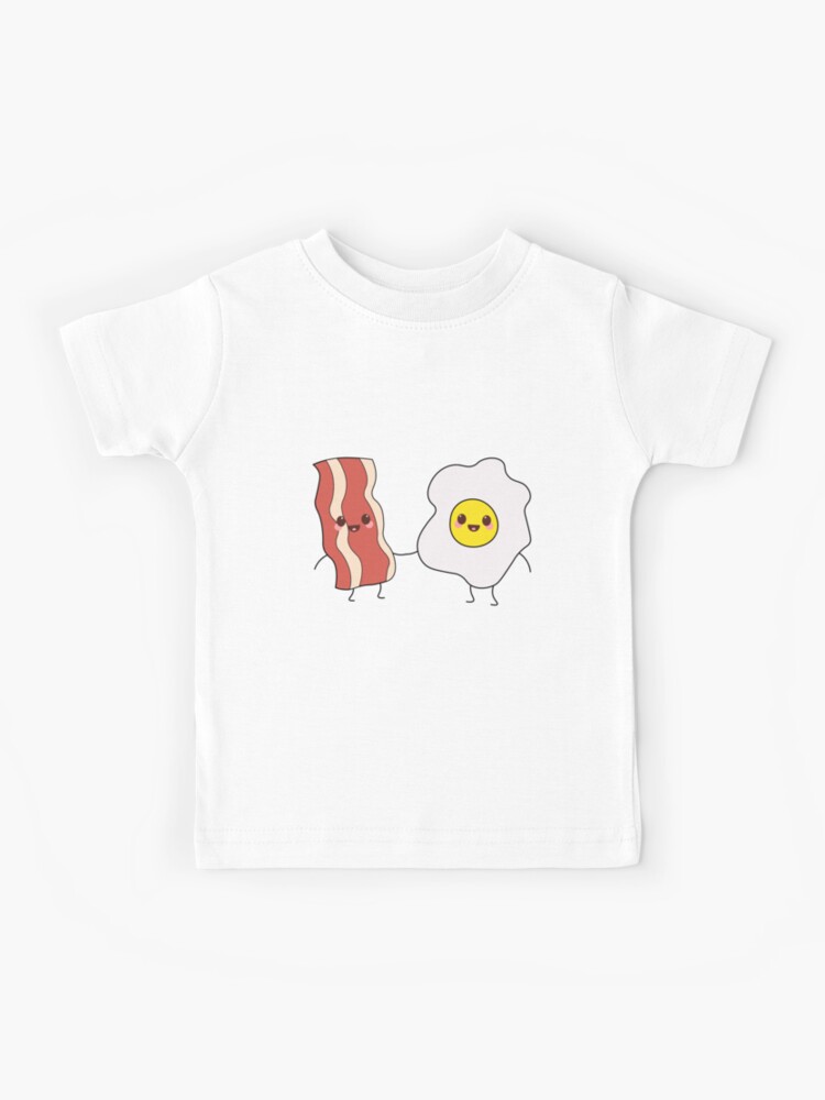 Bacon and Eggs Tshirt Tee Shirt Breakfast Cute Funny Kawaii