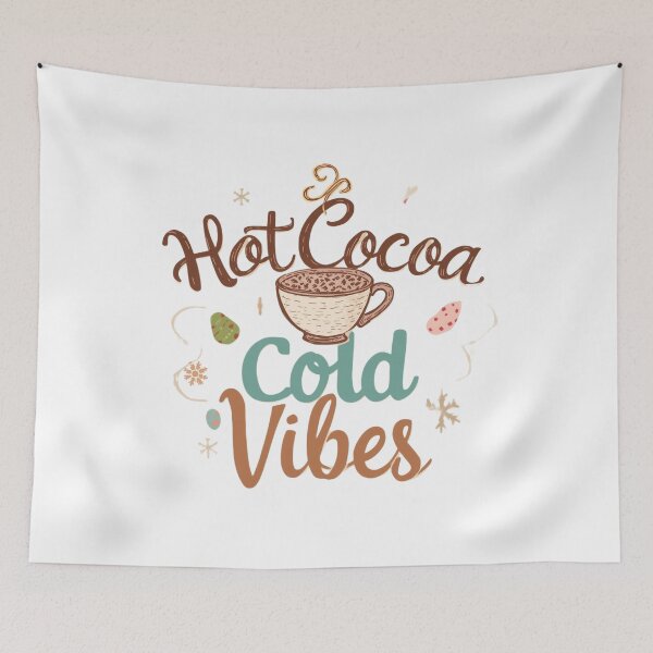Item preview, Hot Cocoa Cold Vibes. Cozy Winter Christmas Mug & Holiday Vibes Design designed and sold by Aarvya Fashion Club ( A.F.C ).