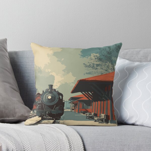 Item preview, Loachapoka Alabama Vintage Steam Train Art Print designed and sold by TuncGK.