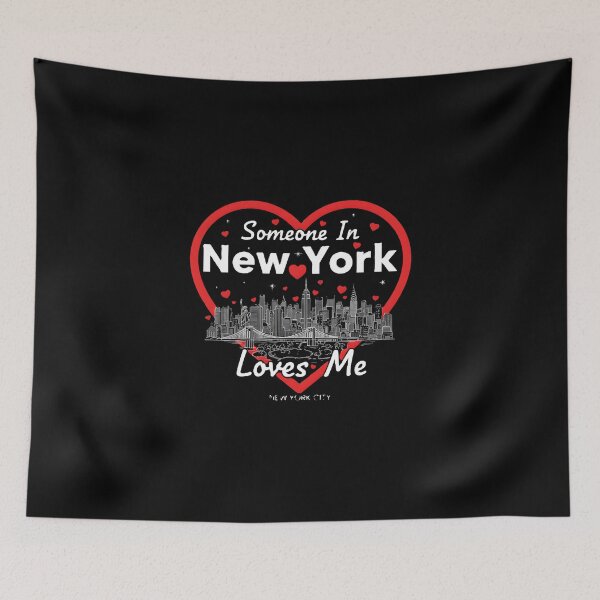 Item preview, Someone In New York Loves Me - Full NYC Skyline Heart Silhouette designed and sold by DMNindustries.