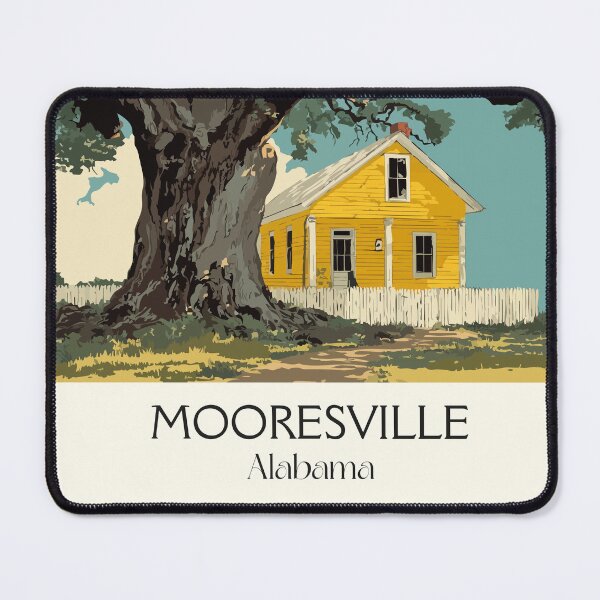 Item preview, Mooresville Alabama Historic Town Art Print designed and sold by TuncGK.