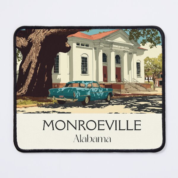 Item preview, Monroeville Alabama Historic Courthouse Art Print designed and sold by TuncGK.