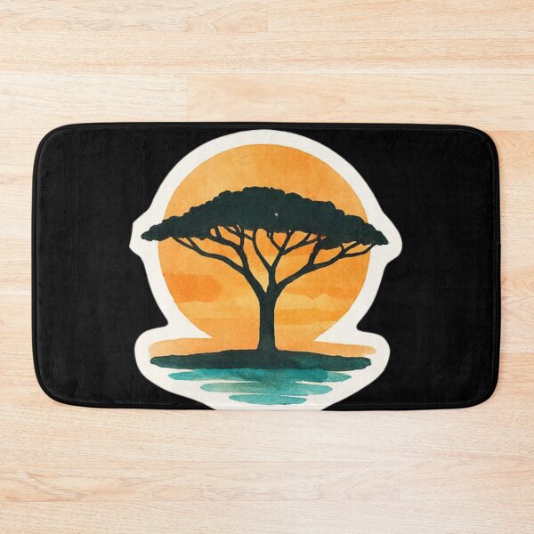 Item preview, Zambezi River - tree and the setting sun designed and sold by DamioPolArt.