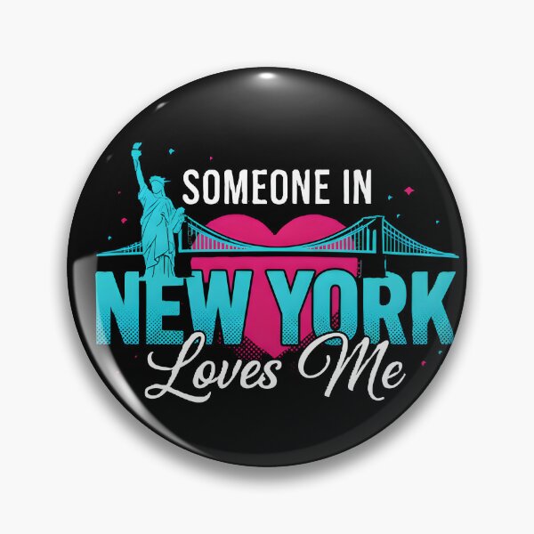 Item preview, Someone In New York Loves Me - Retro Statue of Liberty & Bridge Art designed and sold by DMNindustries.