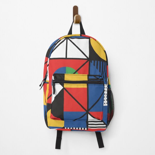 Item preview, Modern Geometric Pattern Pop-Art Neoplasticism | Abstract Design Bold Primary Colors Mondrian Bauhaus Style designed and sold by DibuHumor.