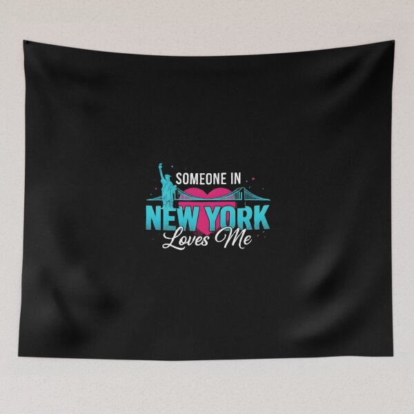 Item preview, Someone In New York Loves Me - Retro Statue of Liberty & Bridge Art designed and sold by DMNindustries.
