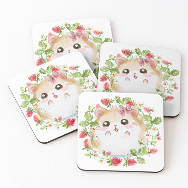 Item preview, Strawberries hamster  designed and sold by TIBETANSANDF0X.