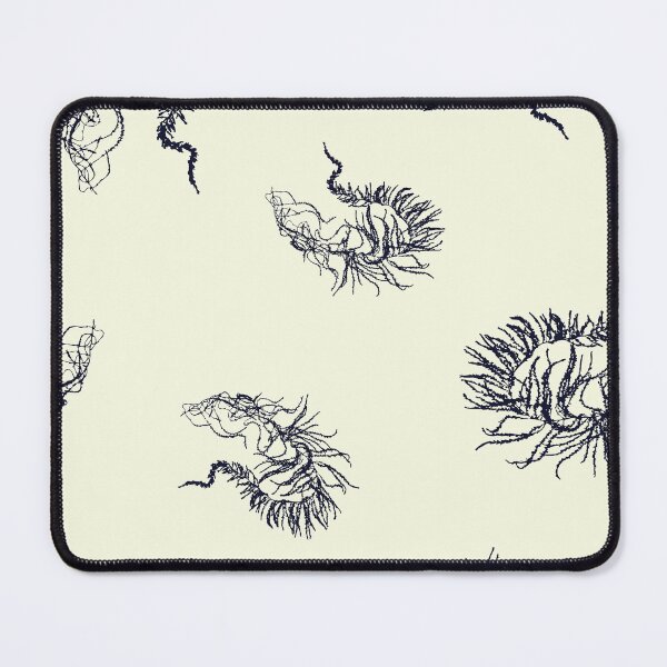 Item preview, Aqua Feathers - hand picked & pressed Seaweed pattern designed and sold by McCammontMakes.