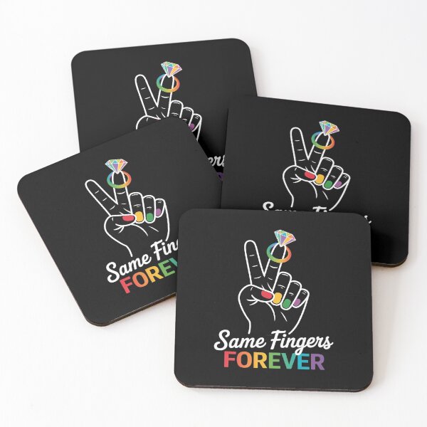Item preview, Same Fingers Forever Lesbian Wedding 2024 Lesbian LGBT  designed and sold by BeetleMalon.