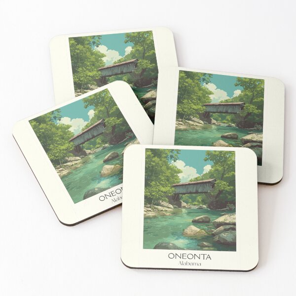 Item preview, Oneonta Alabama Covered Bridge Art Print designed and sold by TuncGK.