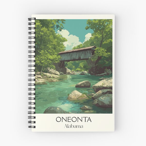 Item preview, Oneonta Alabama Covered Bridge Art Print designed and sold by TuncGK.
