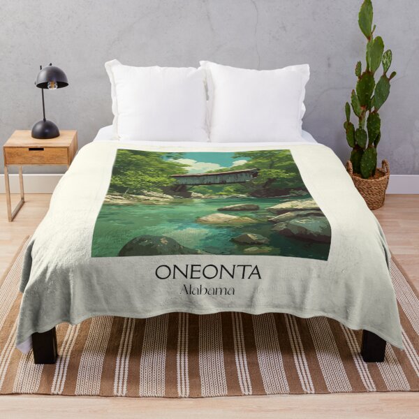 Item preview, Oneonta Alabama Covered Bridge Art Print designed and sold by TuncGK.