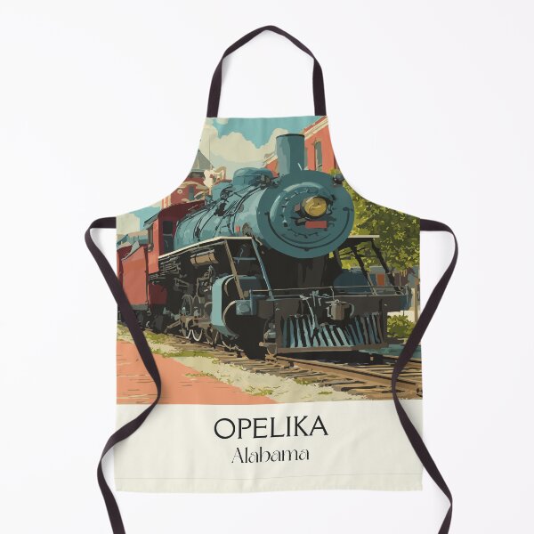Item preview, Opelika Alabama Historic Train Art Print designed and sold by TuncGK.