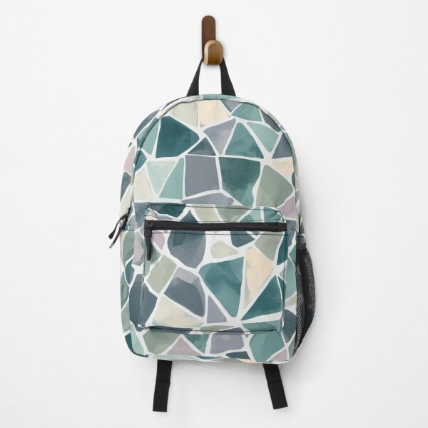 Item preview, Abstract Mosaic Tile Pattern | Teal & Pastel Geometric Design designed and sold by Zen Mosaic.