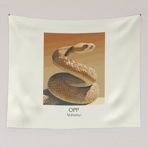 Item preview, Opp Alabama Rattlesnake Art Print designed and sold by TuncGK.