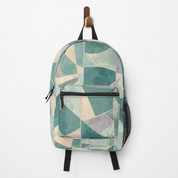Item preview, Geometric Mosaic Pattern | Abstract Teal & Beige Design designed and sold by Zen Mosaic.